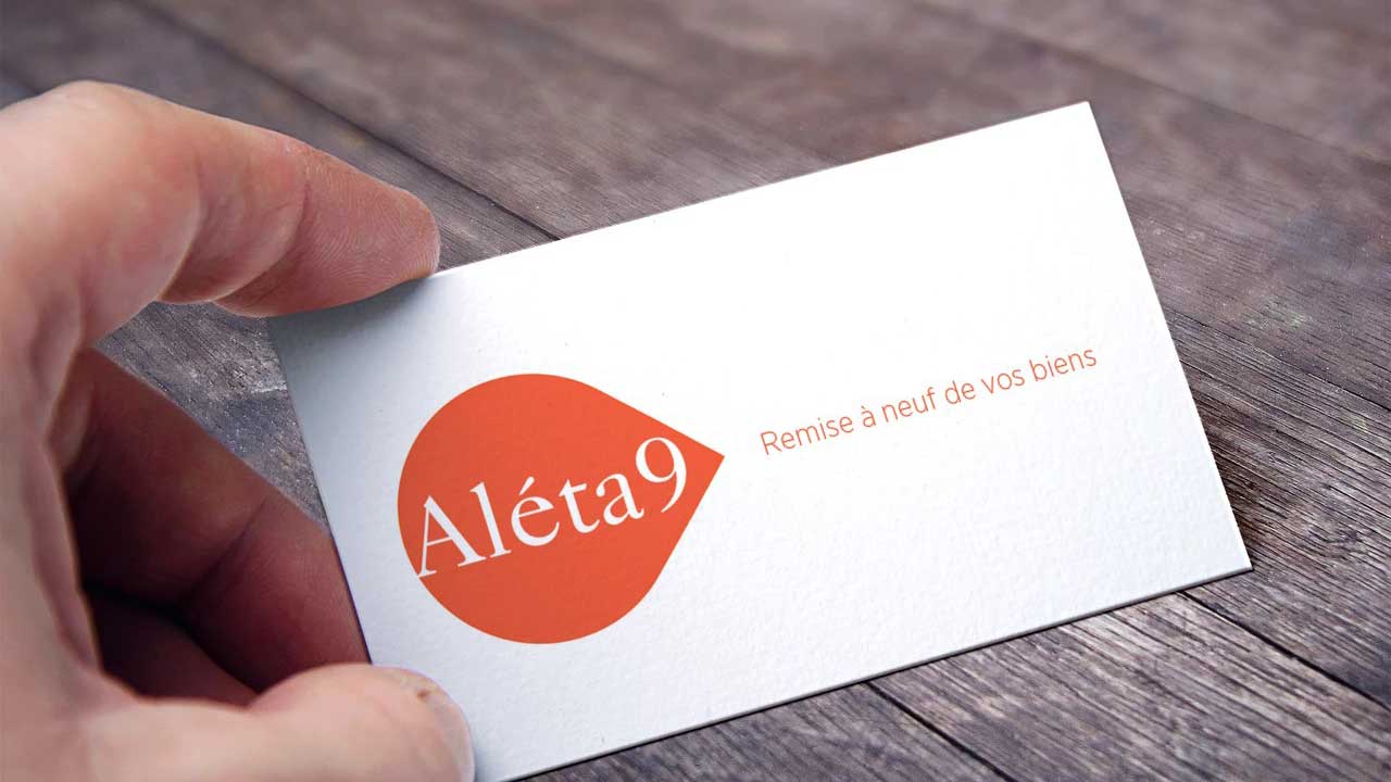 Conception graphique du logo Aléta9