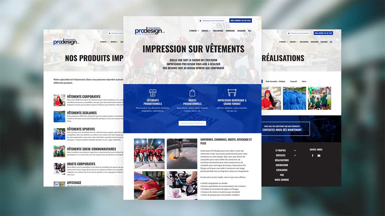 Impression Pro Design site web